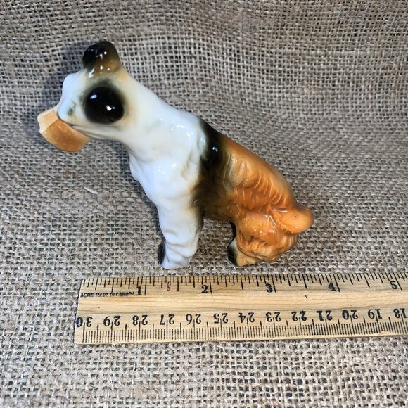 Vintage Porcelain  Wire Haired Fox Terrier Figurine 3.75 Inches - Picture 9 of 9